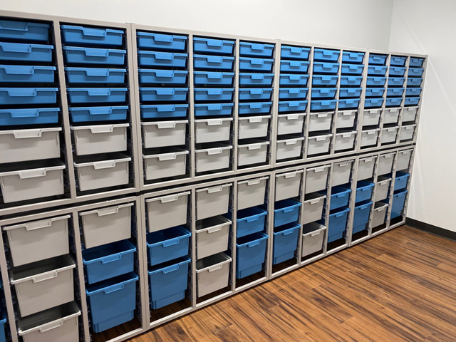 High-Capacity storage centralizes shared resources.