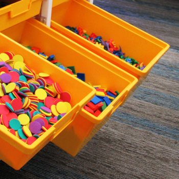 Simple and Easy Access to student manipulatives.
