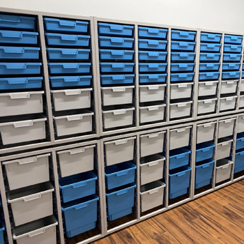 High-Capacity Storage centralizes shared resources.