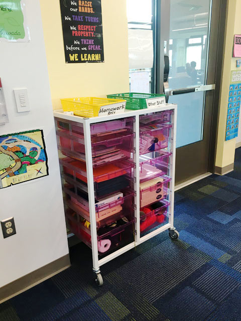 school storage solutions for school supplies