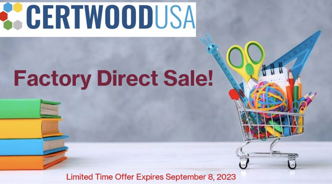 factory direct sale certwoodUSA graphic